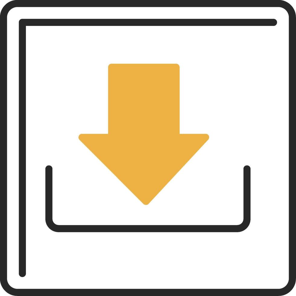 Download Skined Filled Icon vector