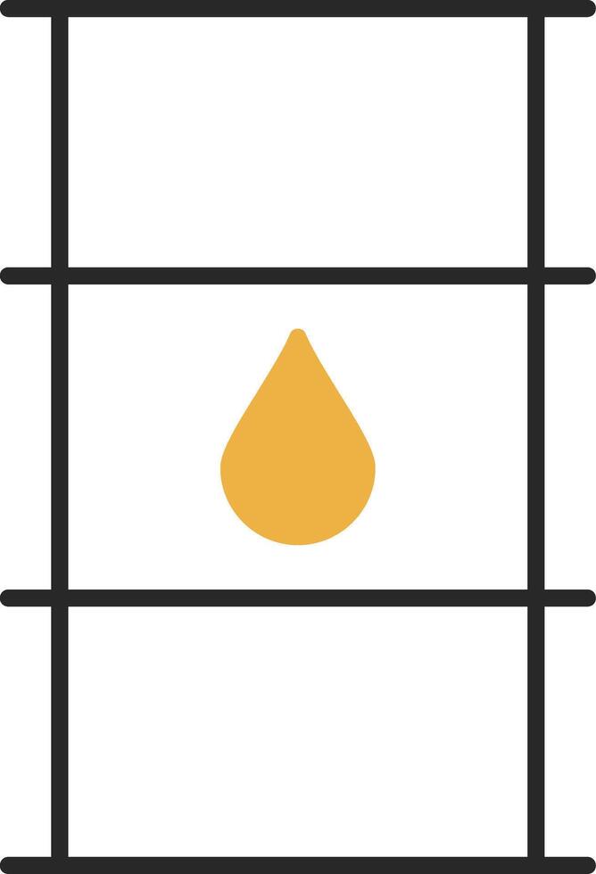 Oil Barrel Skined Filled Icon vector