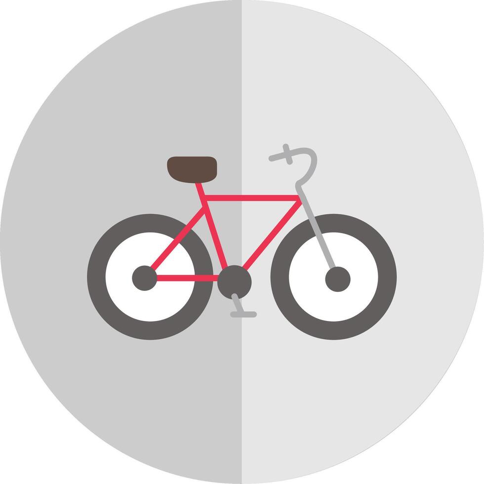 Bicycle Flat Scale Icon vector