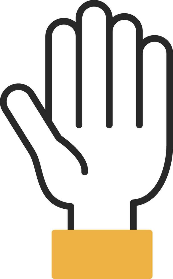 Hand Skined Filled Icon vector