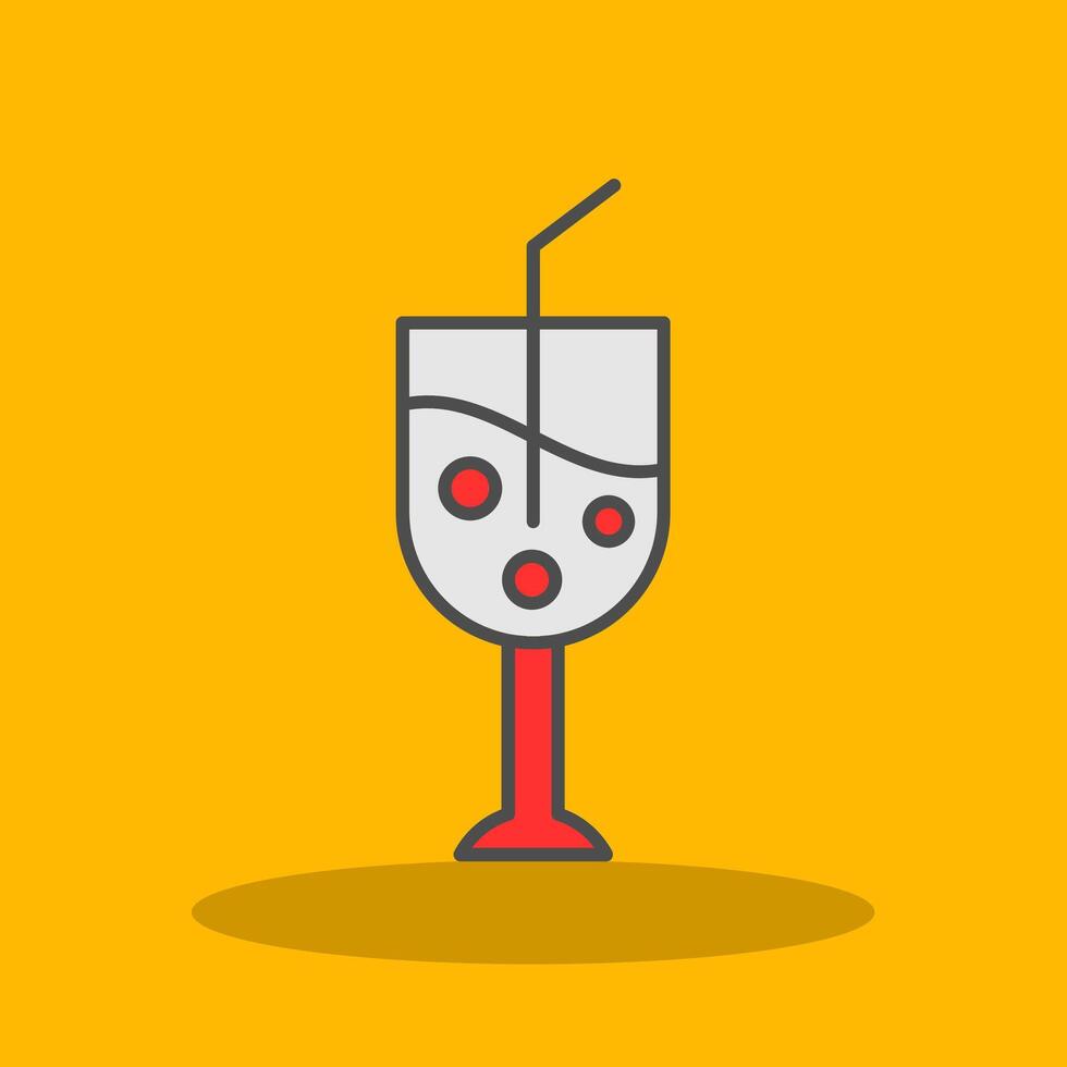 Goblet Filled Shadow Icon vector