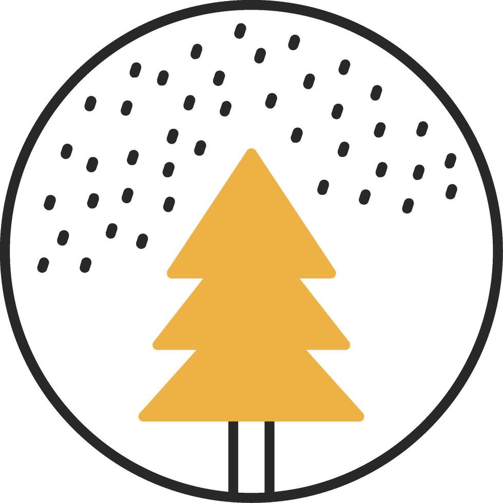 Snow Globe Skined Filled Icon vector