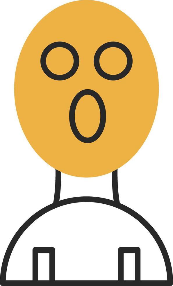 Balaclava Skined Filled Icon vector