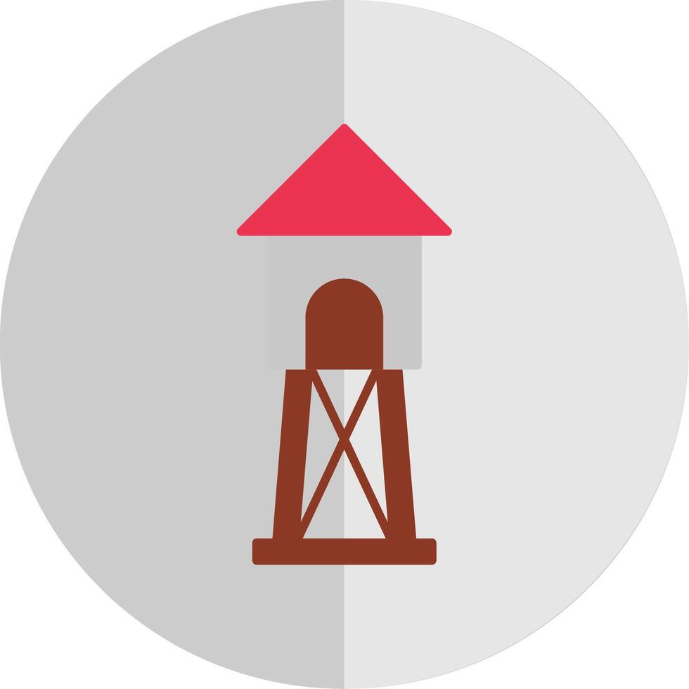 Watchtower Flat Scale Icon vector