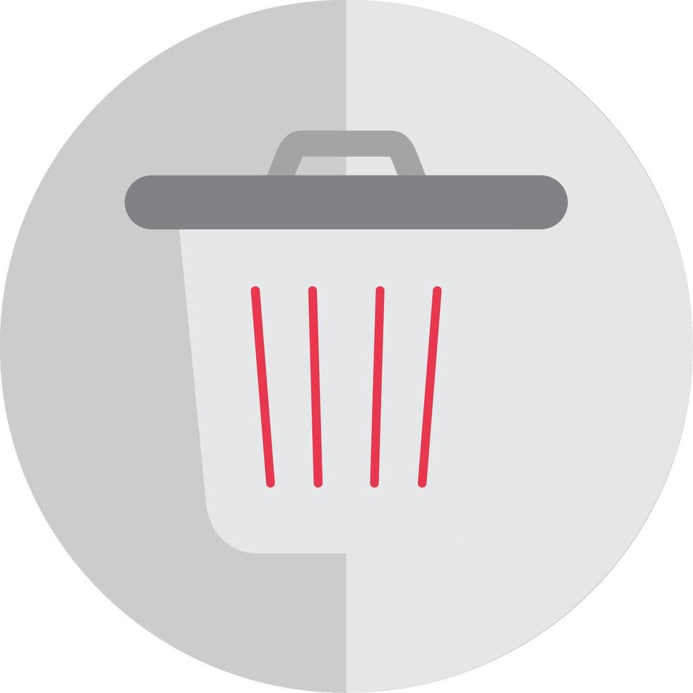 Delete Flat Scale Icon vector