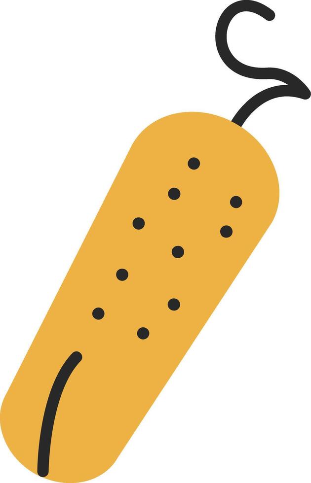 Pickle Skined Filled Icon vector