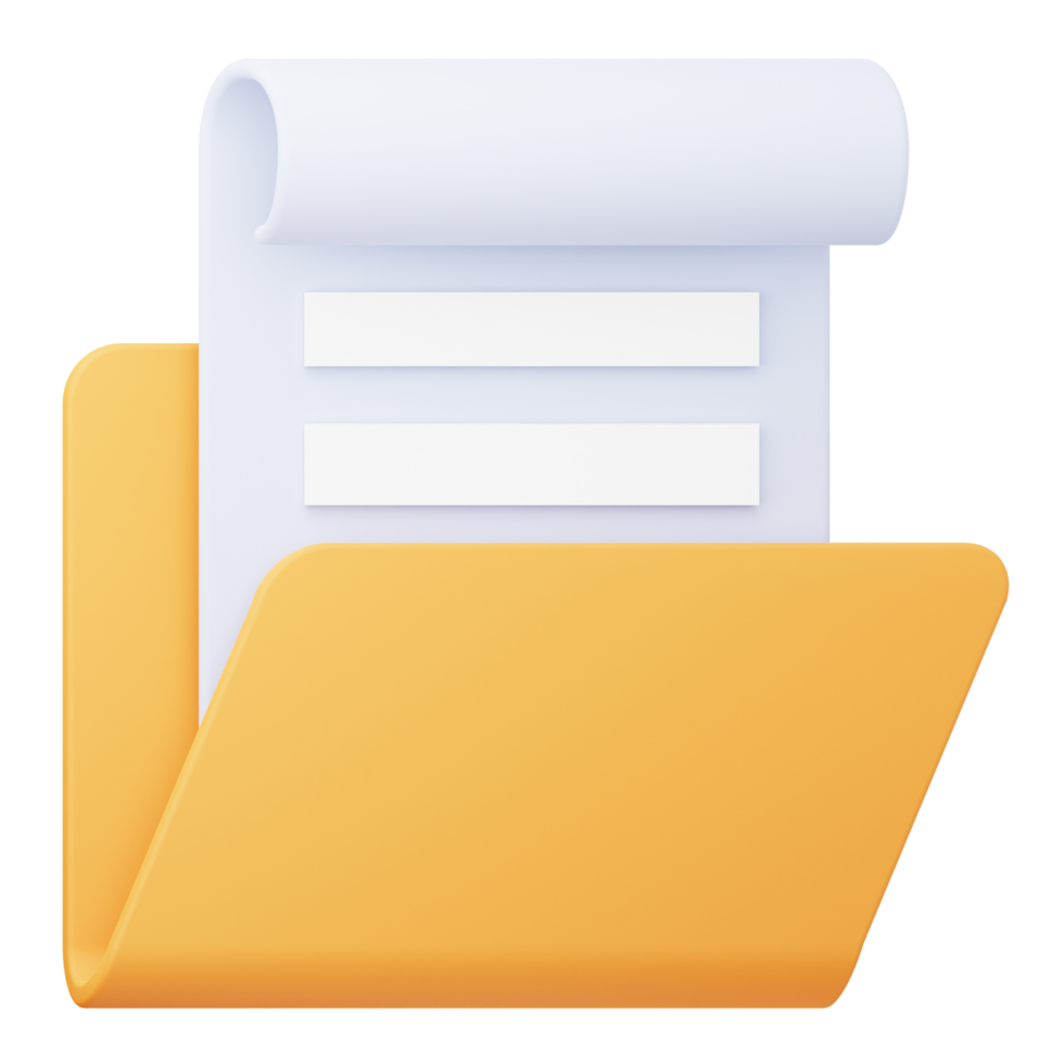 Folder 3d illustration png