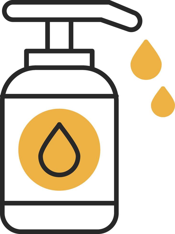 Lotion Skined Filled Icon vector