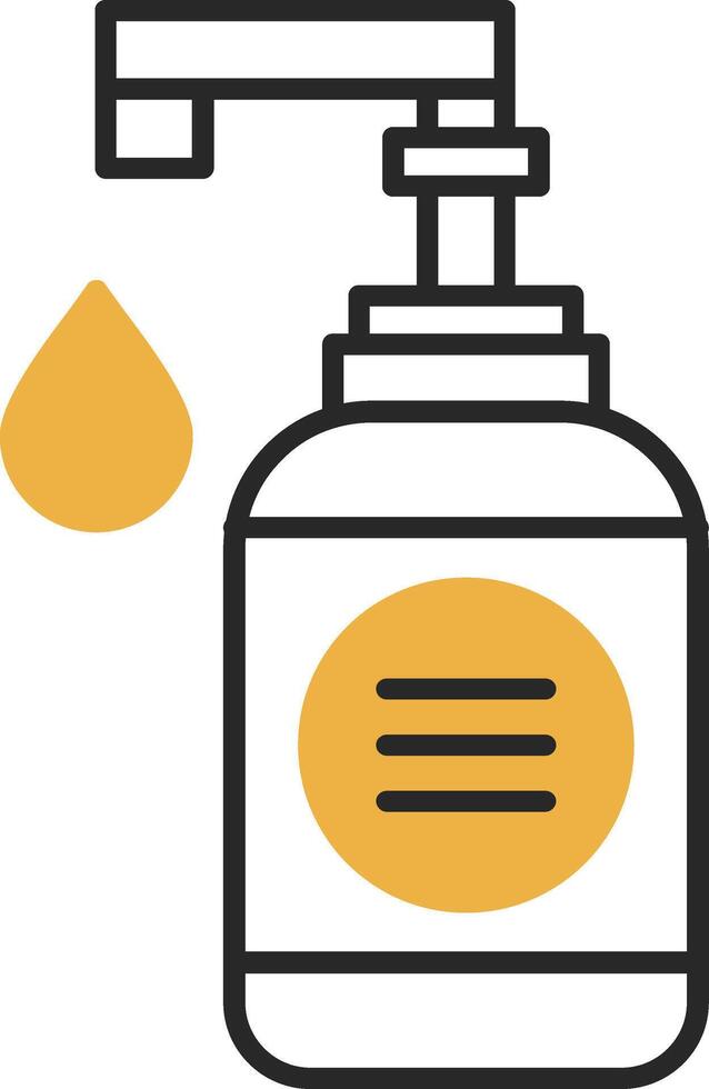 Hand Soap Skined Filled Icon vector
