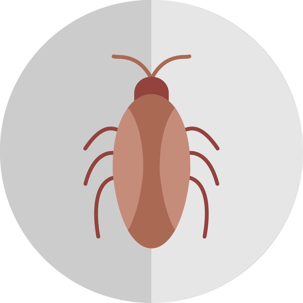 cucaracha plano escala icono vector