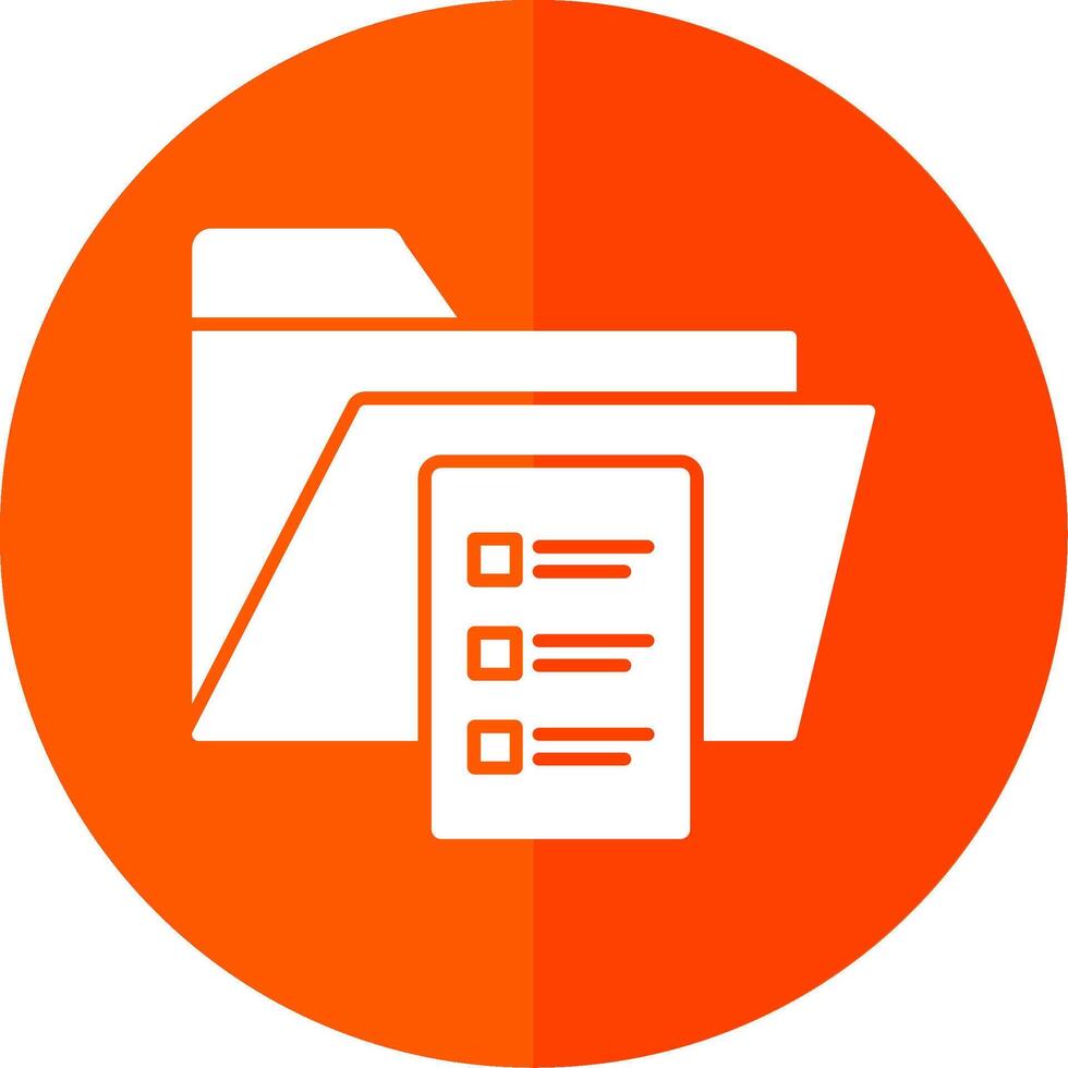 Archive Glyph Red Circle Icon vector