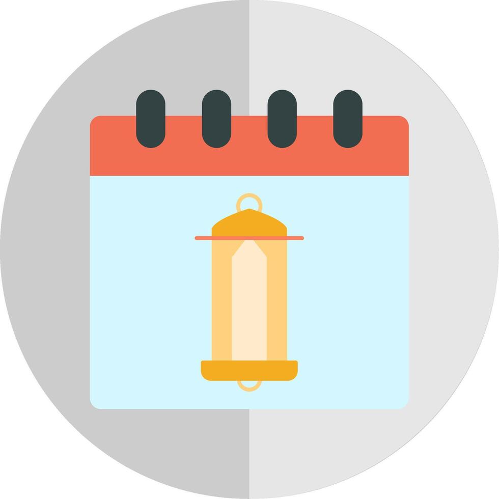 Calendar Flat Scale Icon vector