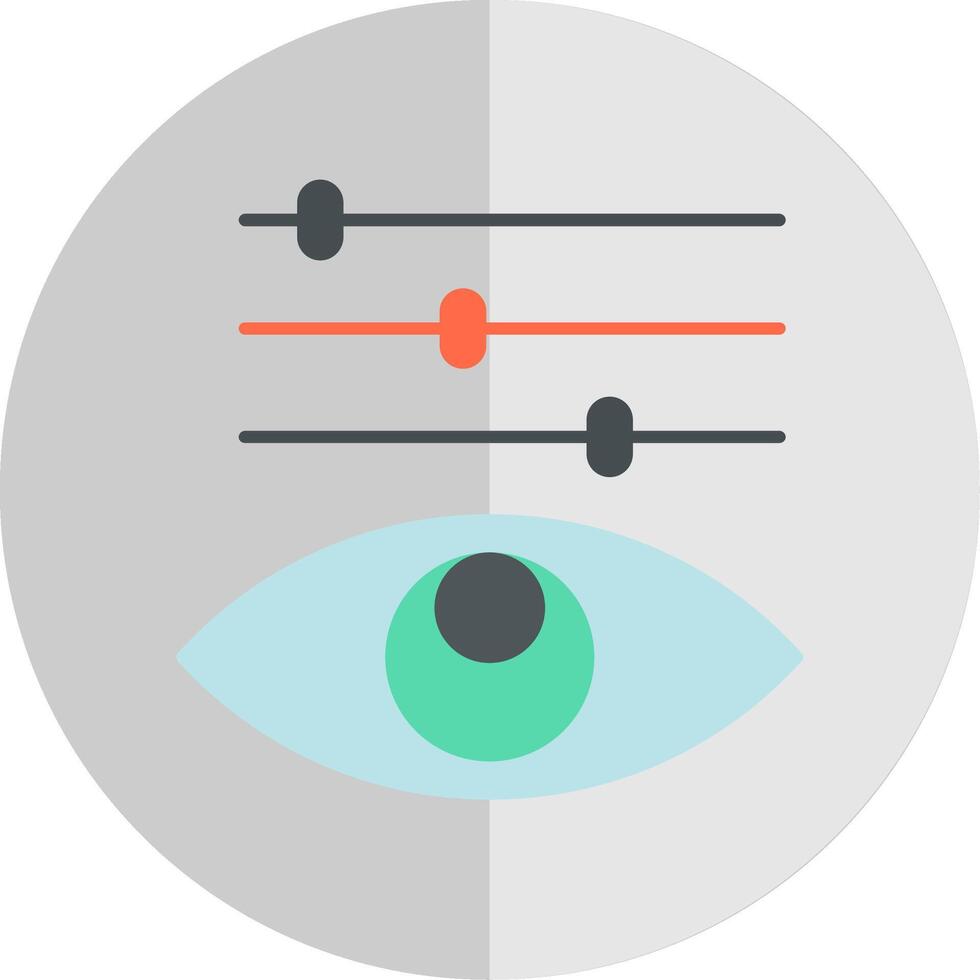 Color Adjustment Flat Scale Icon vector