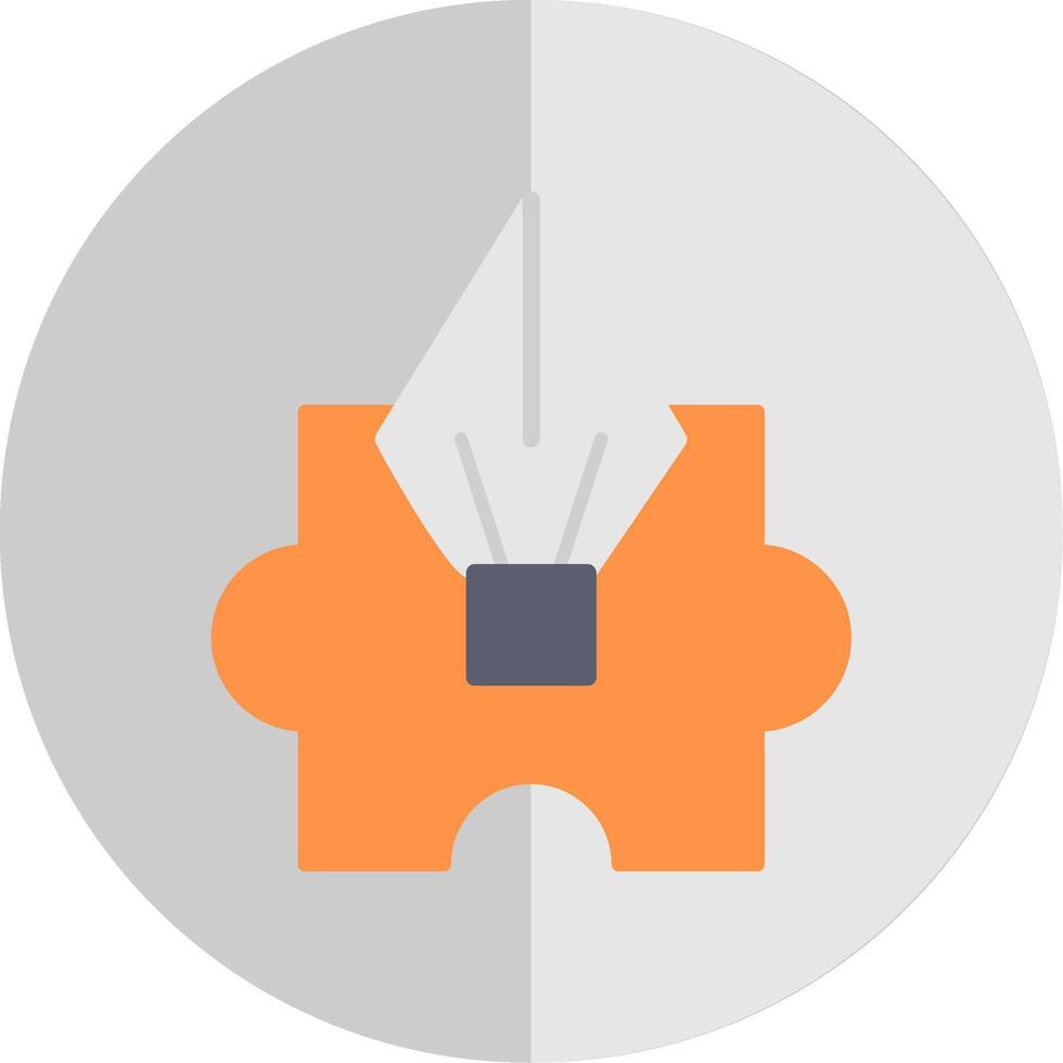 Puzzle Flat Scale Icon vector