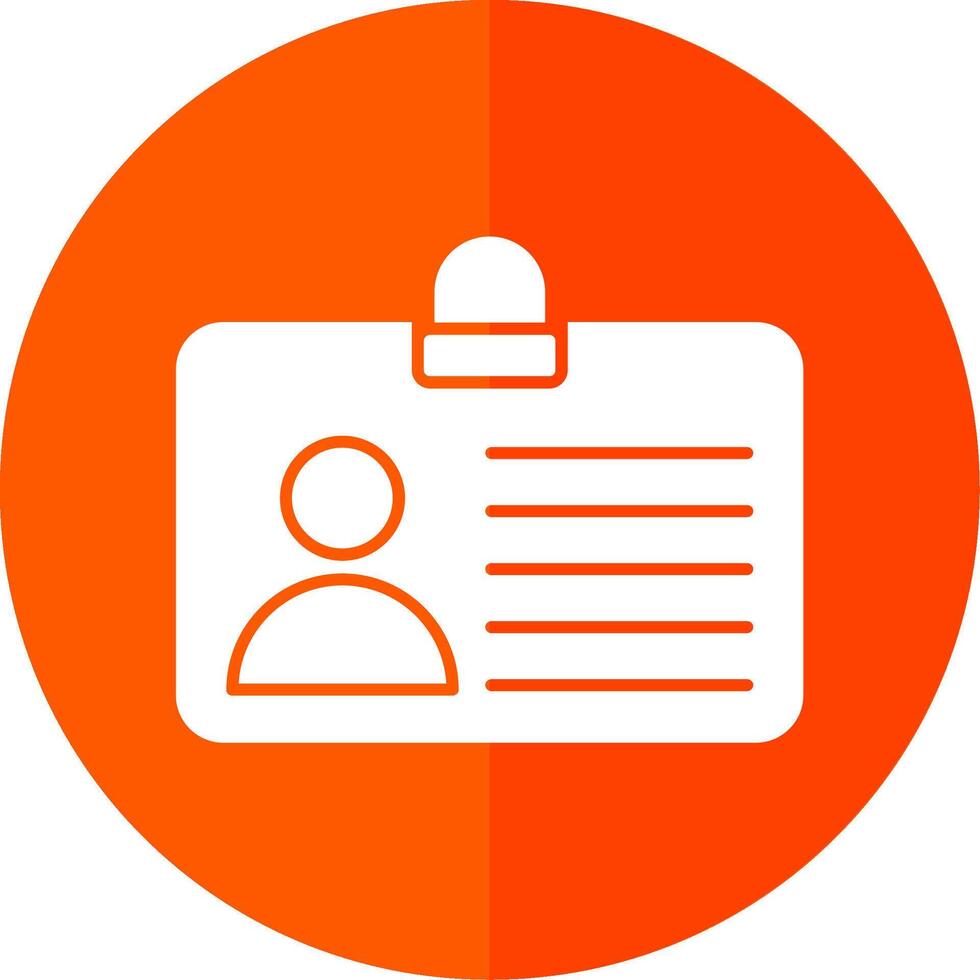 Identify Glyph Red Circle Icon vector