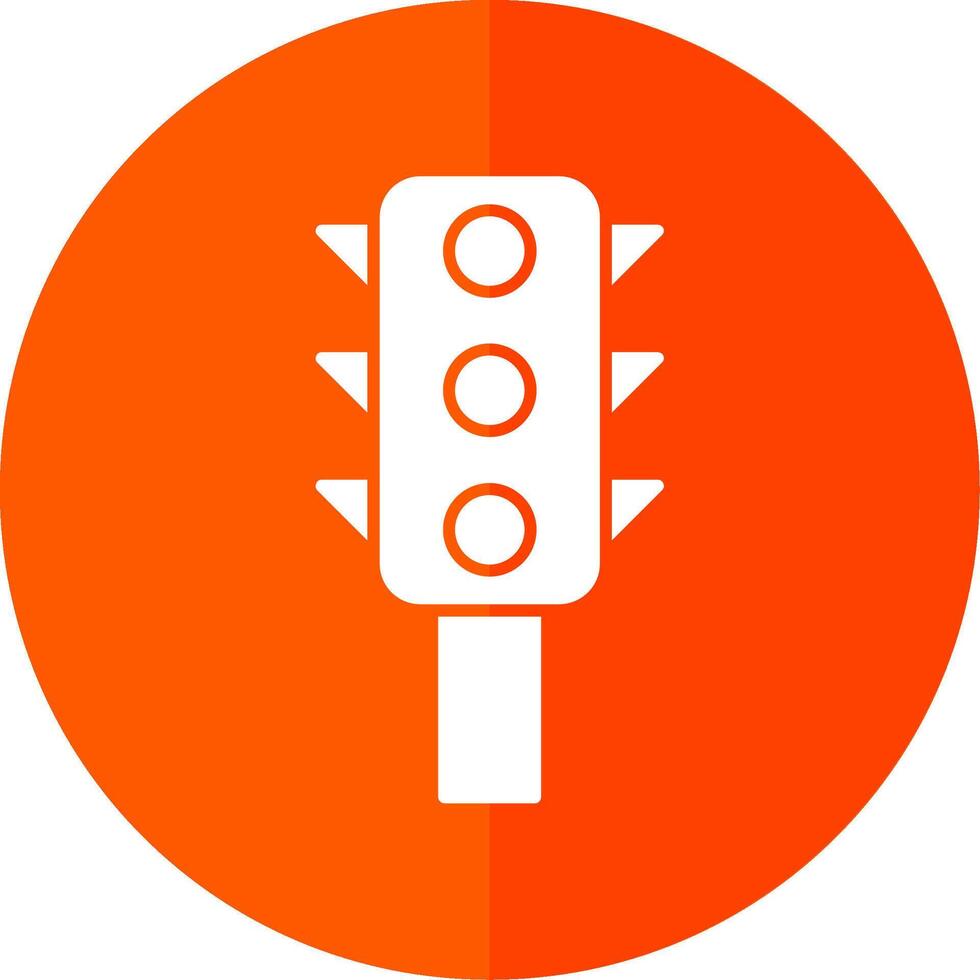 Traffic Control Glyph Red Circle Icon vector