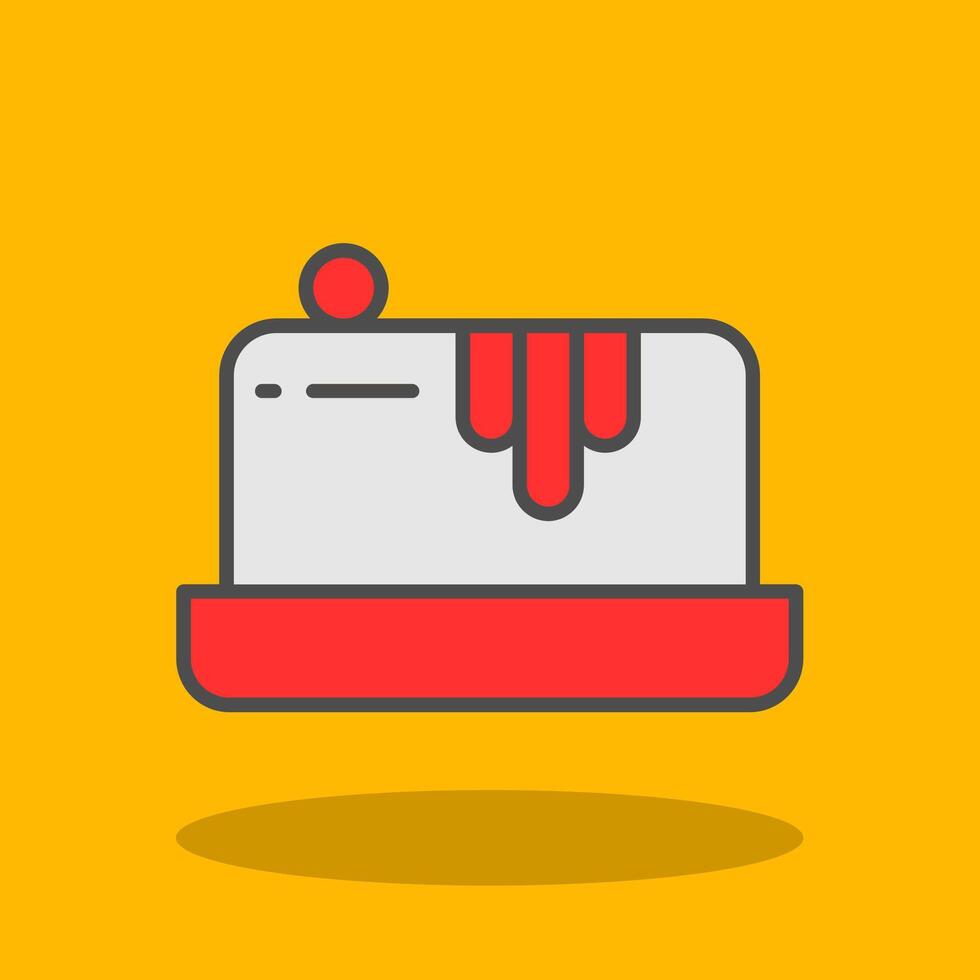 Butter Filled Shadow Icon vector