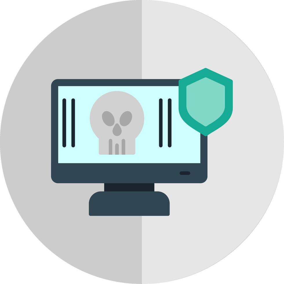 Antivirus Flat Scale Icon vector