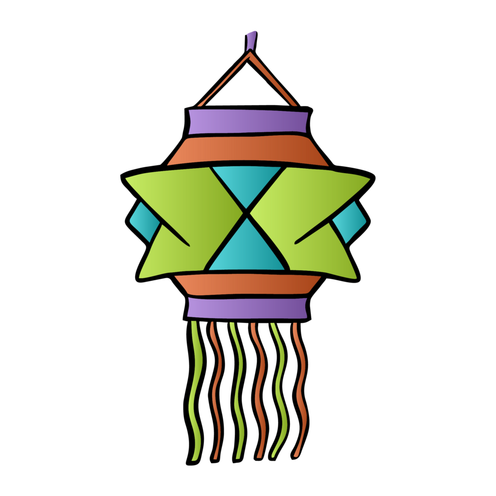 Diwali lantern illustration png