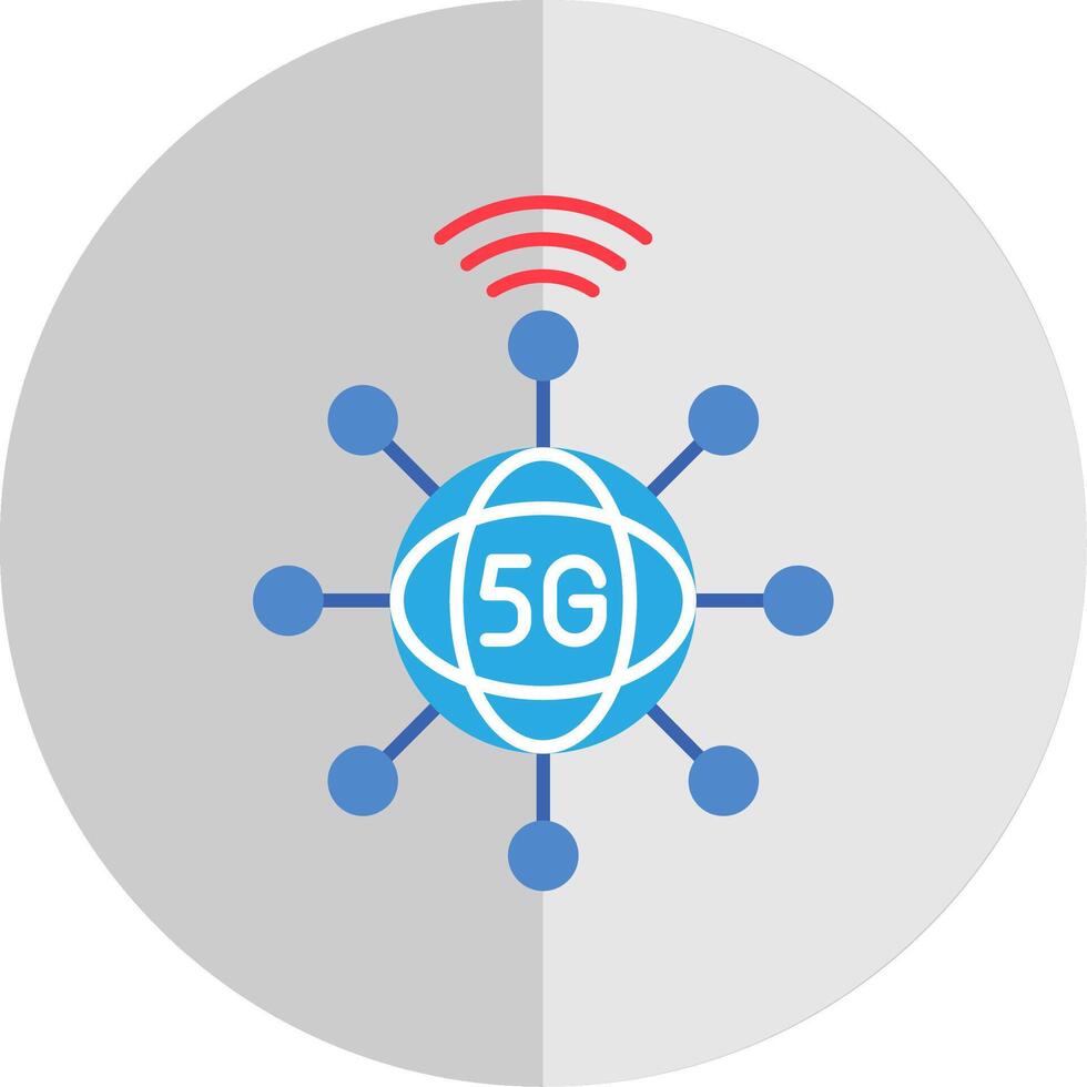 Connection Flat Scale Icon vector