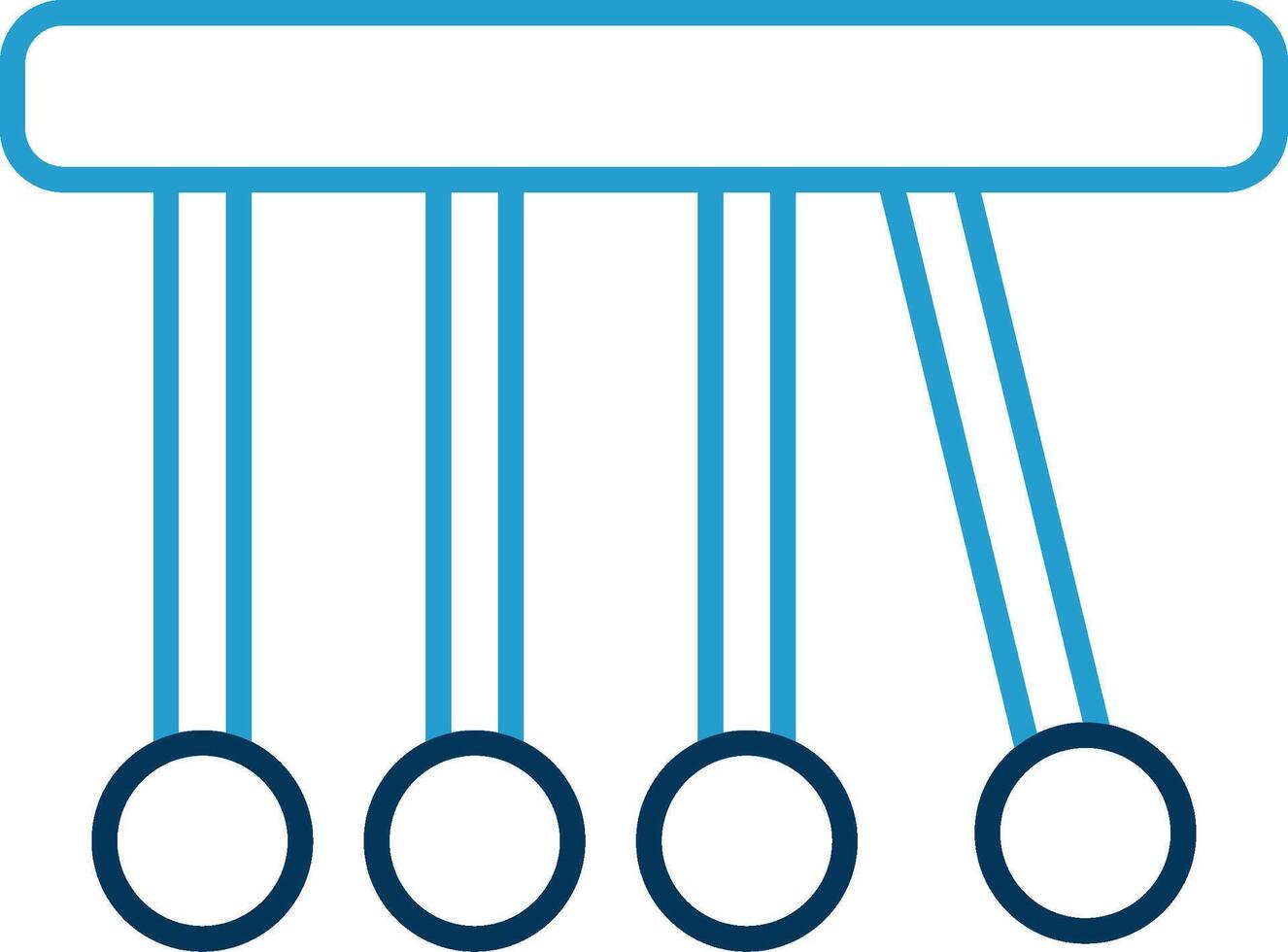 Pendulum Line Blue Two Color Icon vector