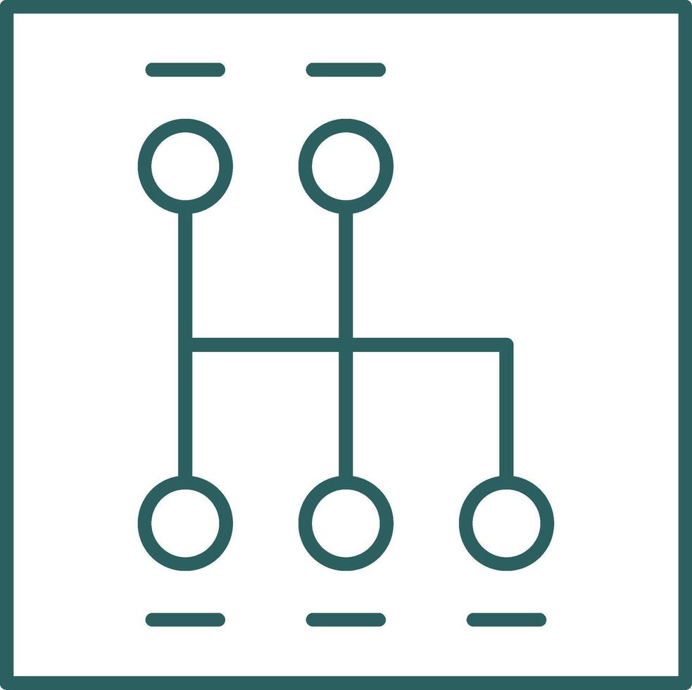 Shift Line Gradient Round Corner Icon vector