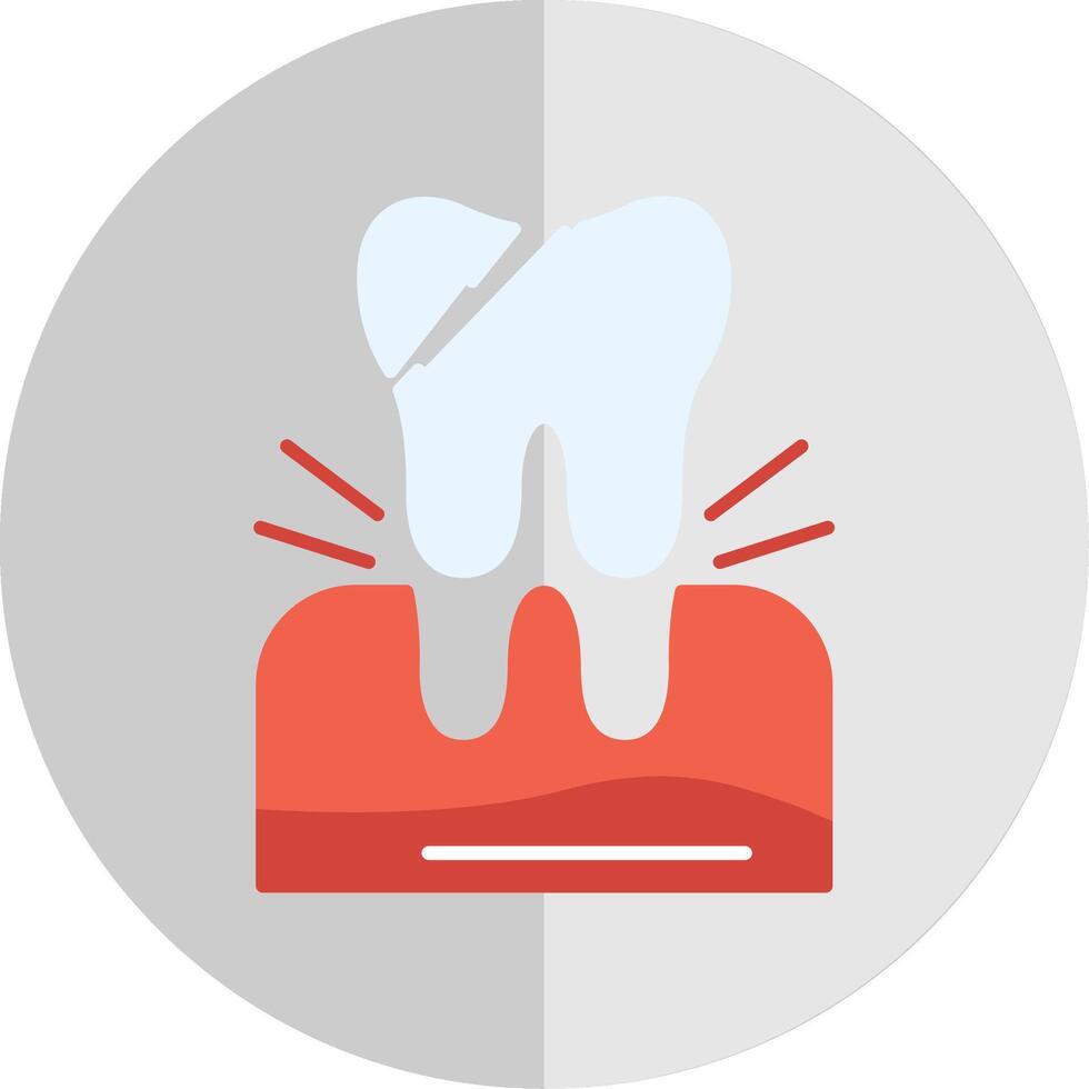 tooth Extraction Flat Scale Icon vector
