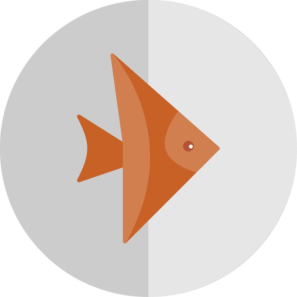 pescado plano escala icono vector