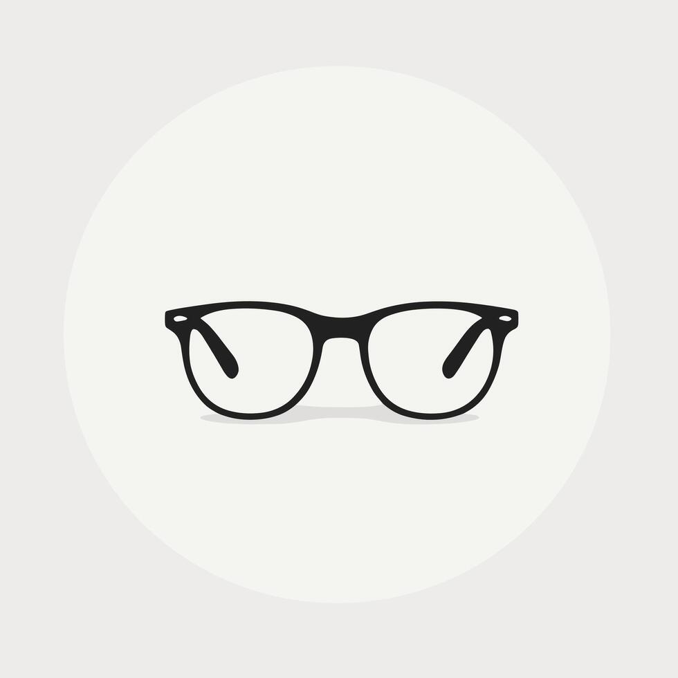 Glasses icon clip art 2d illustration vector