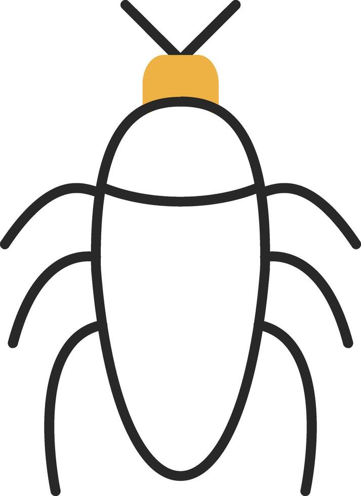 Insect Skined Filled Icon vector