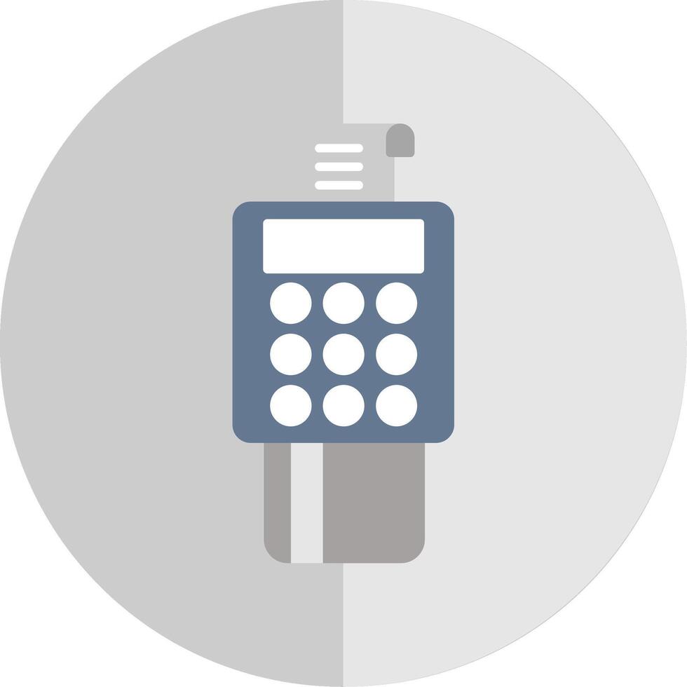 Bank Terminal Flat Scale Icon vector