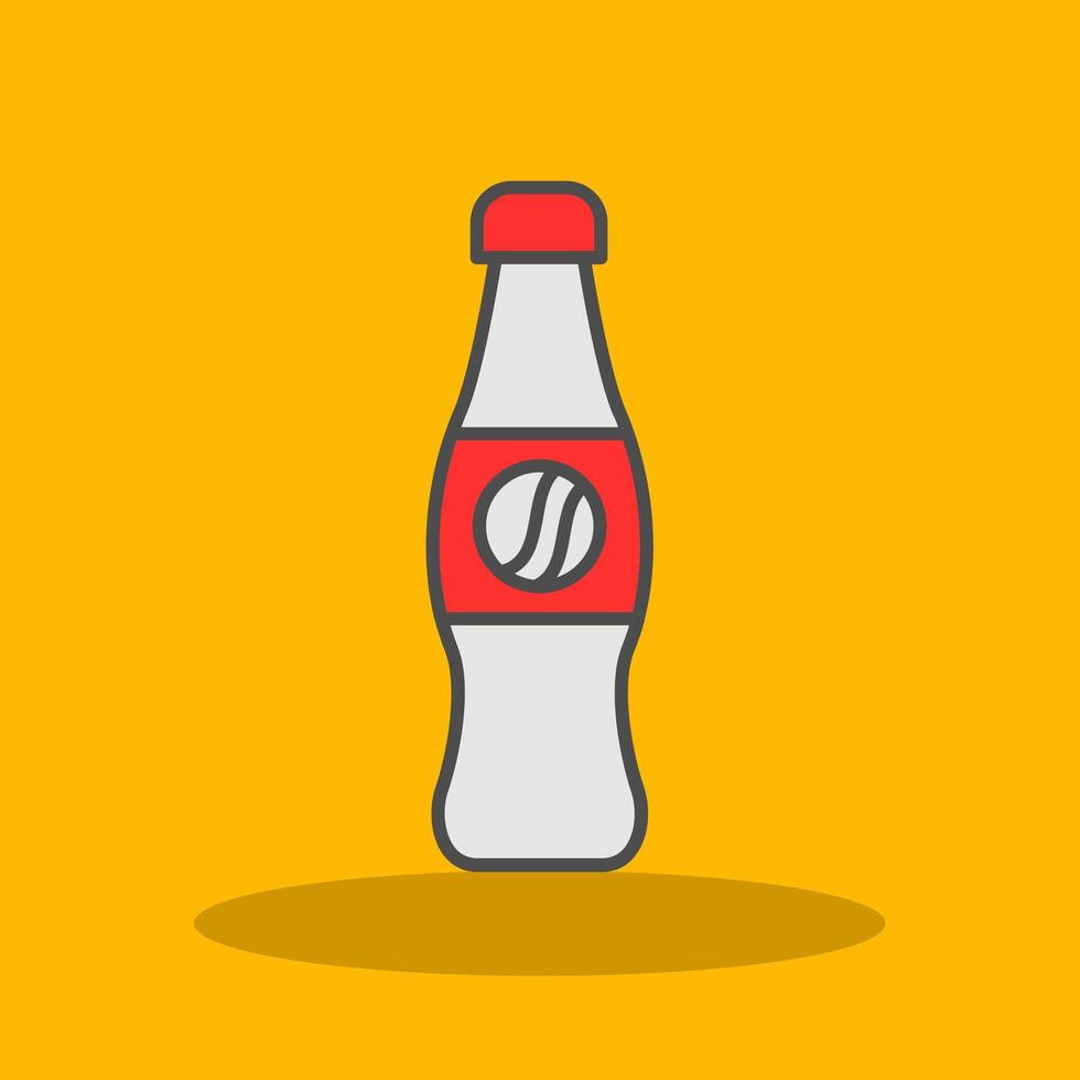 Cola Filled Shadow Icon vector