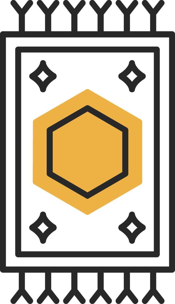 Carpet Skined Filled Icon vector