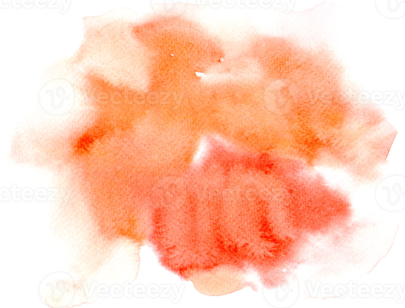 Orange watercolor stains. png