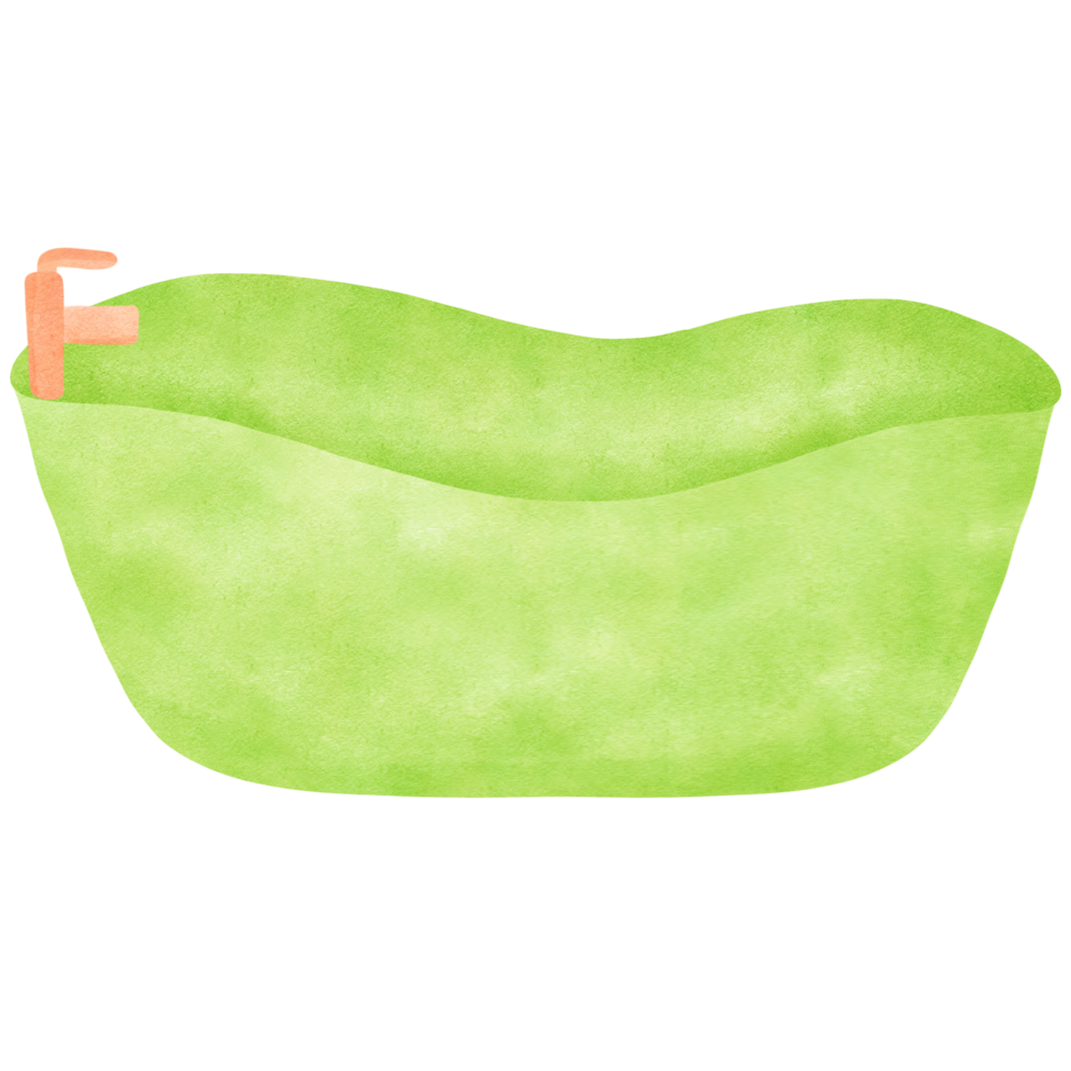 Green bathtub . png