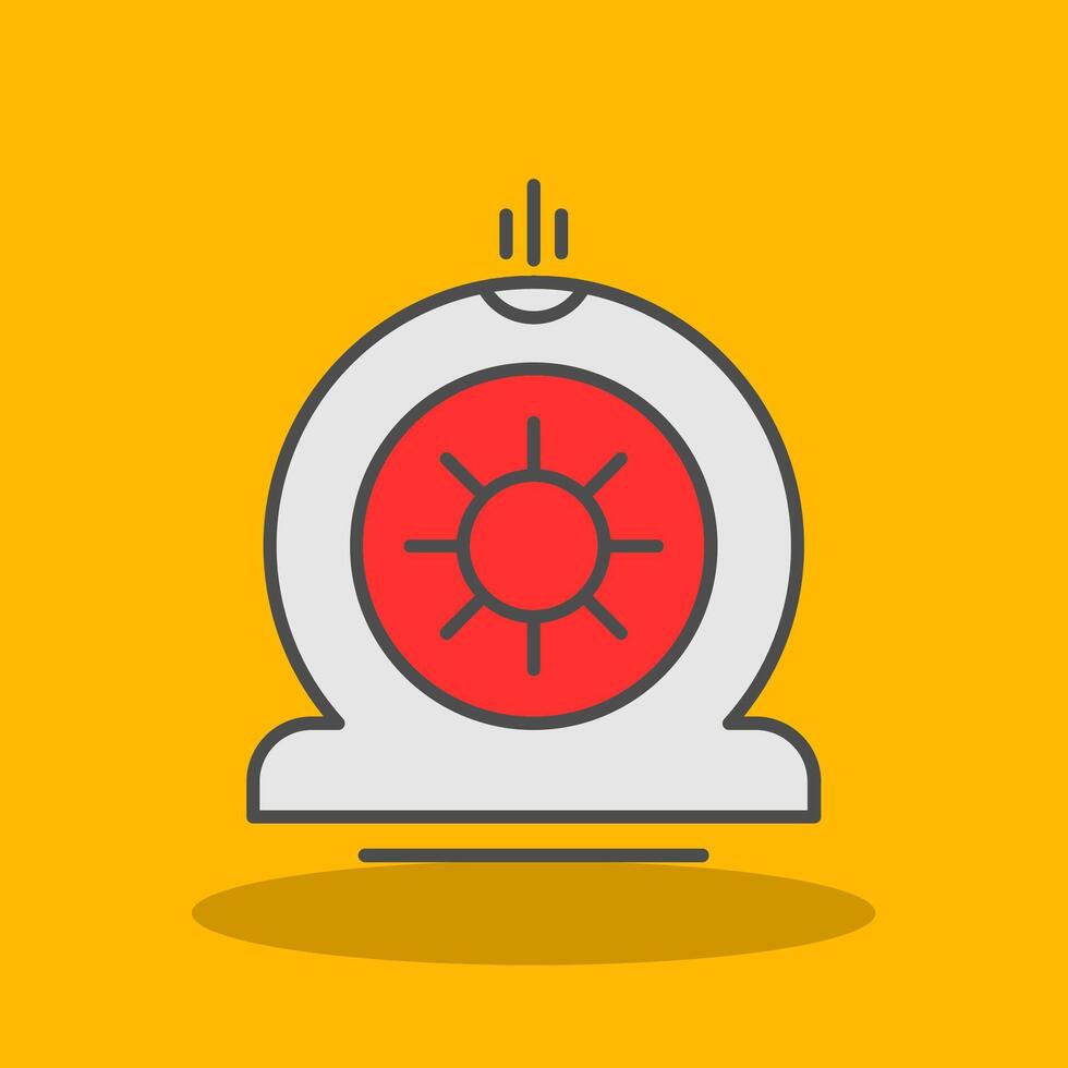 Flat Tire Filled Shadow Icon vector