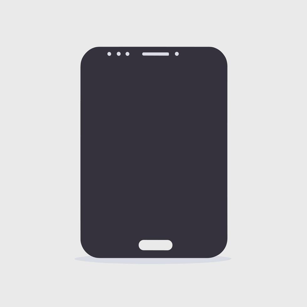 2d illustration of a smartphone icon flat design vector