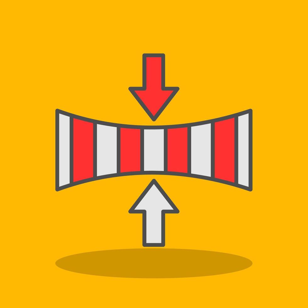 Elasticity Filled Shadow Icon vector