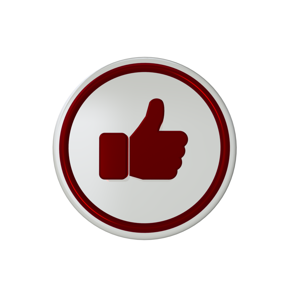 Like icon with red material png