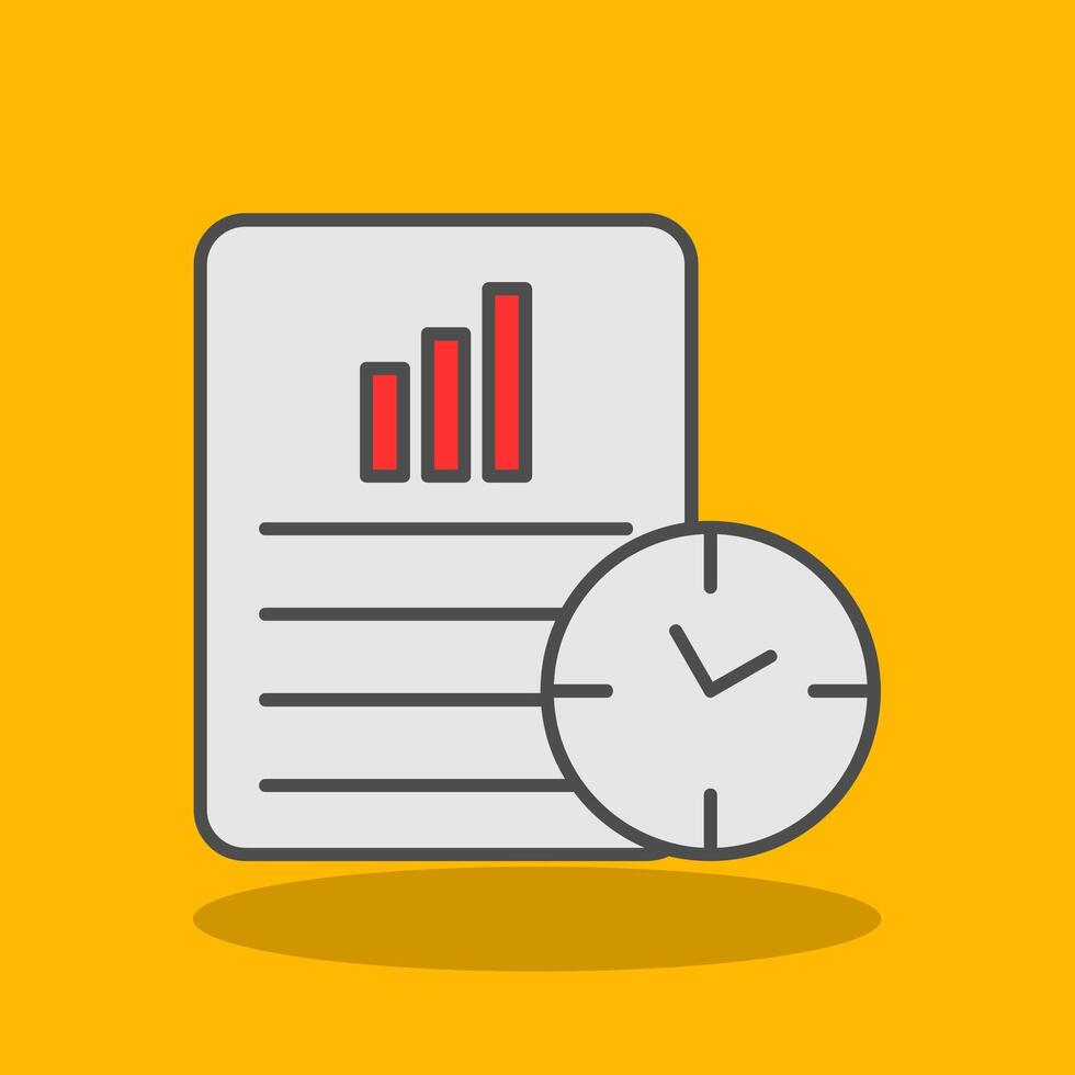 Productivity Filled Shadow Icon vector