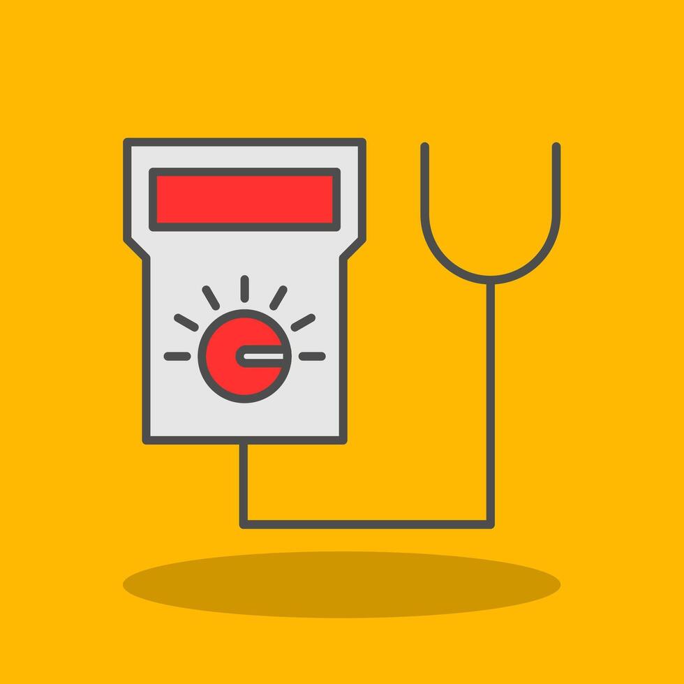 Tester Filled Shadow Icon vector