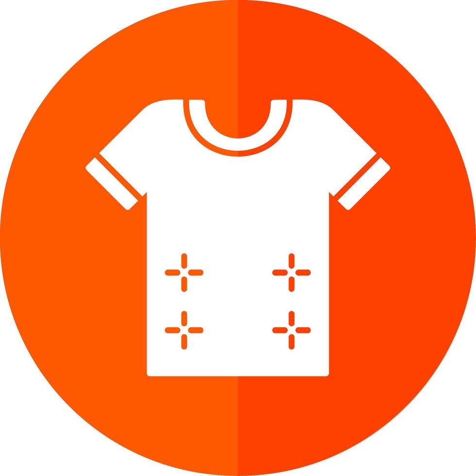 Shirt Glyph Red Circle Icon vector
