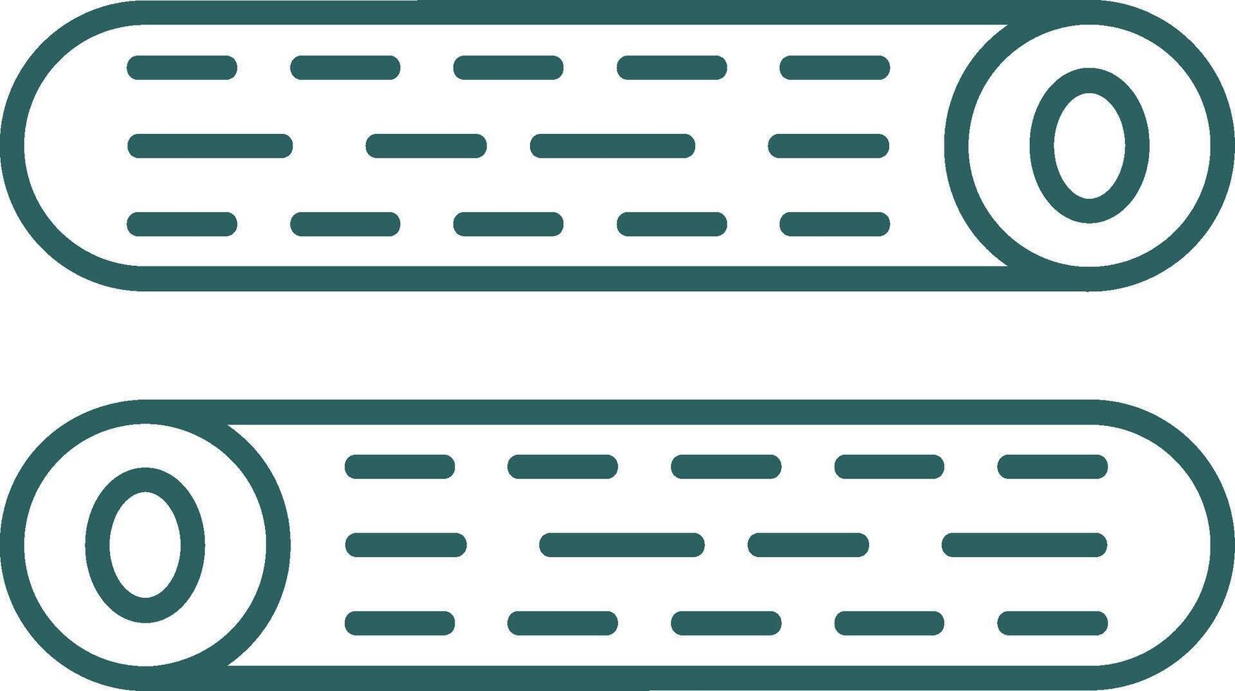 Wood Log Line Gradient Round Corner Icon vector
