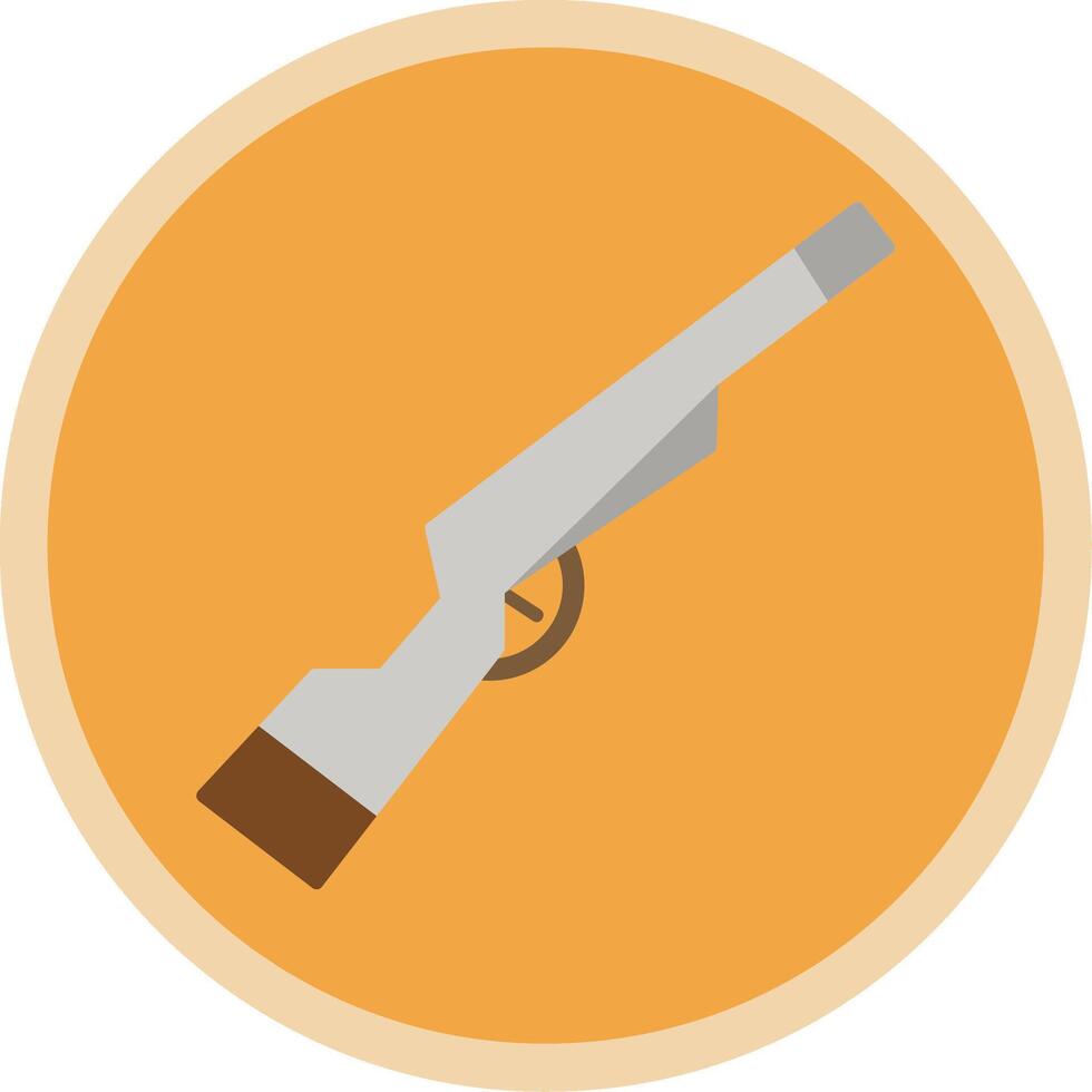 Shotgun Flat Multi Circle Icon vector