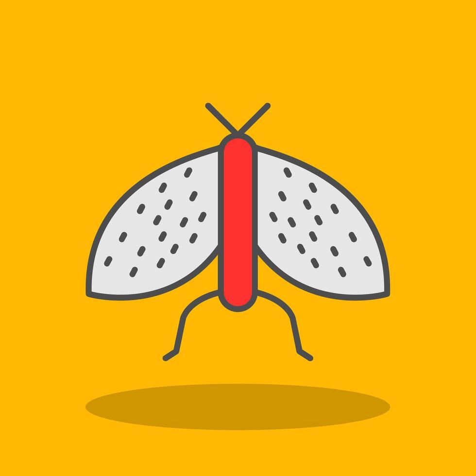 Insects Filled Shadow Icon vector