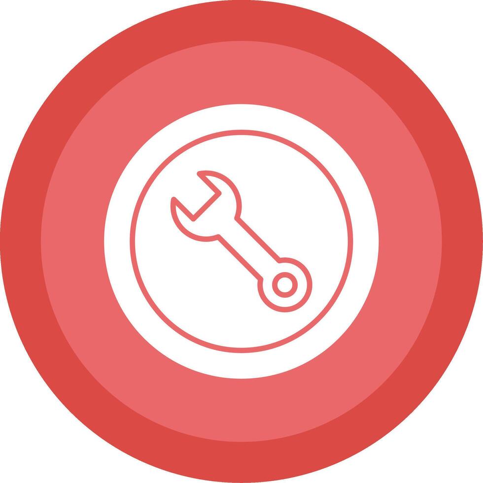 Repair Glyph Multi Circle Icon vector