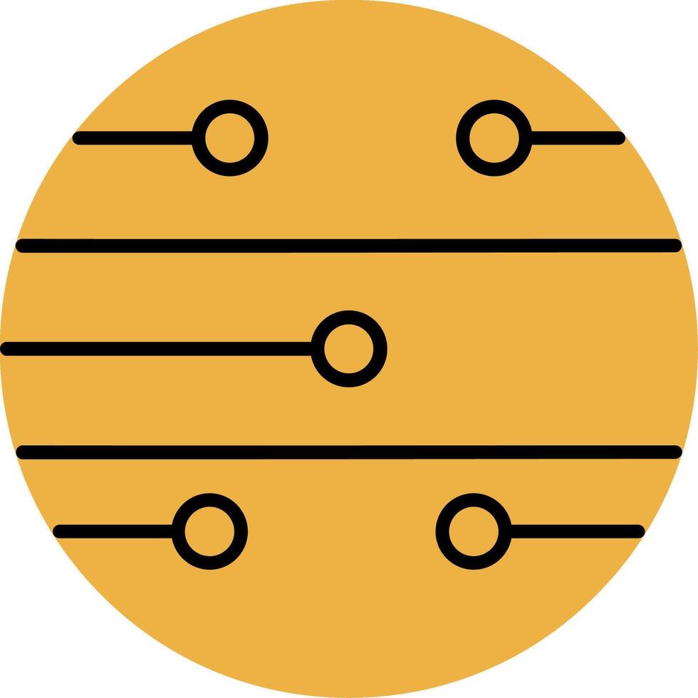 Mars Skined Filled Icon vector