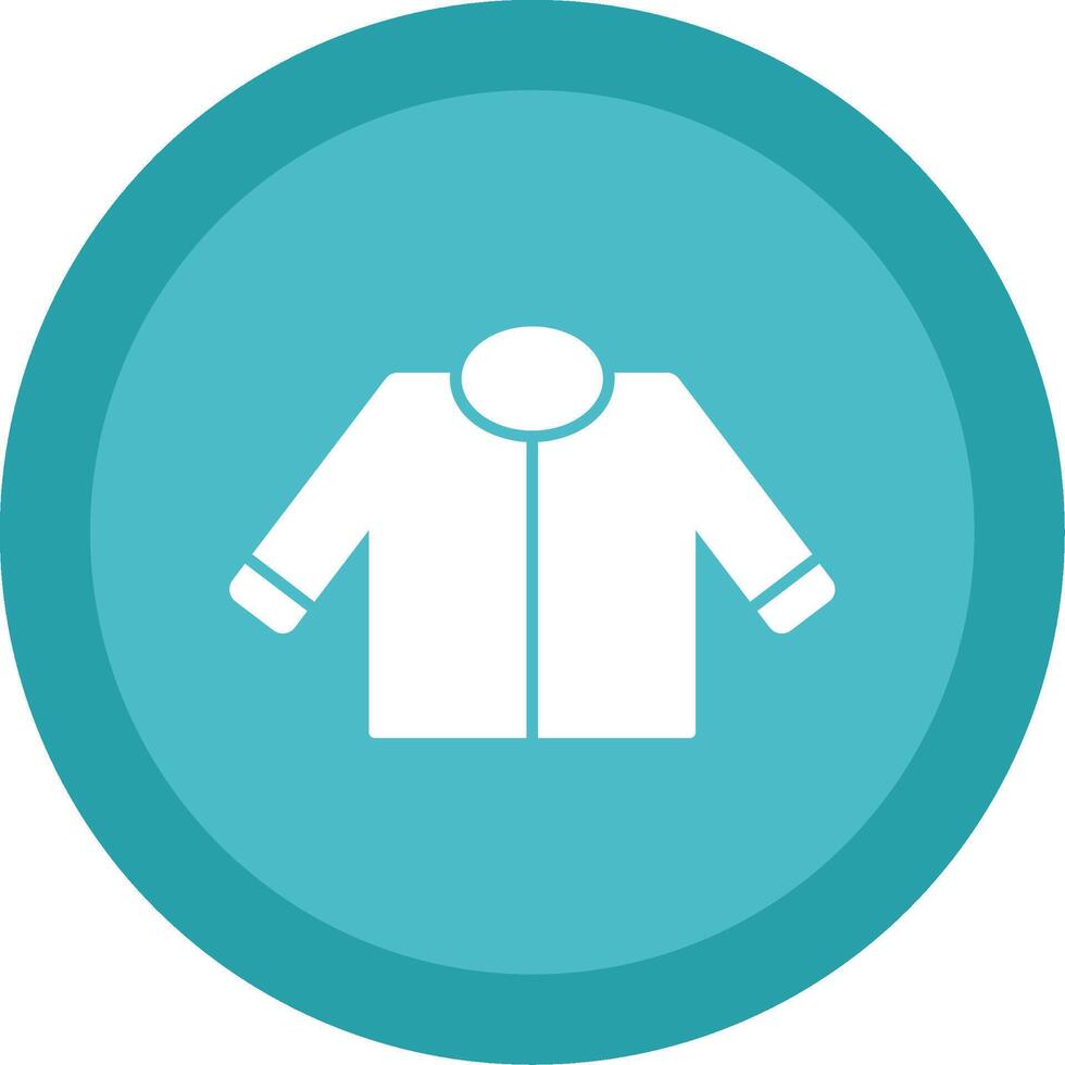 Driver Jacket Glyph Multi Circle Icon vector