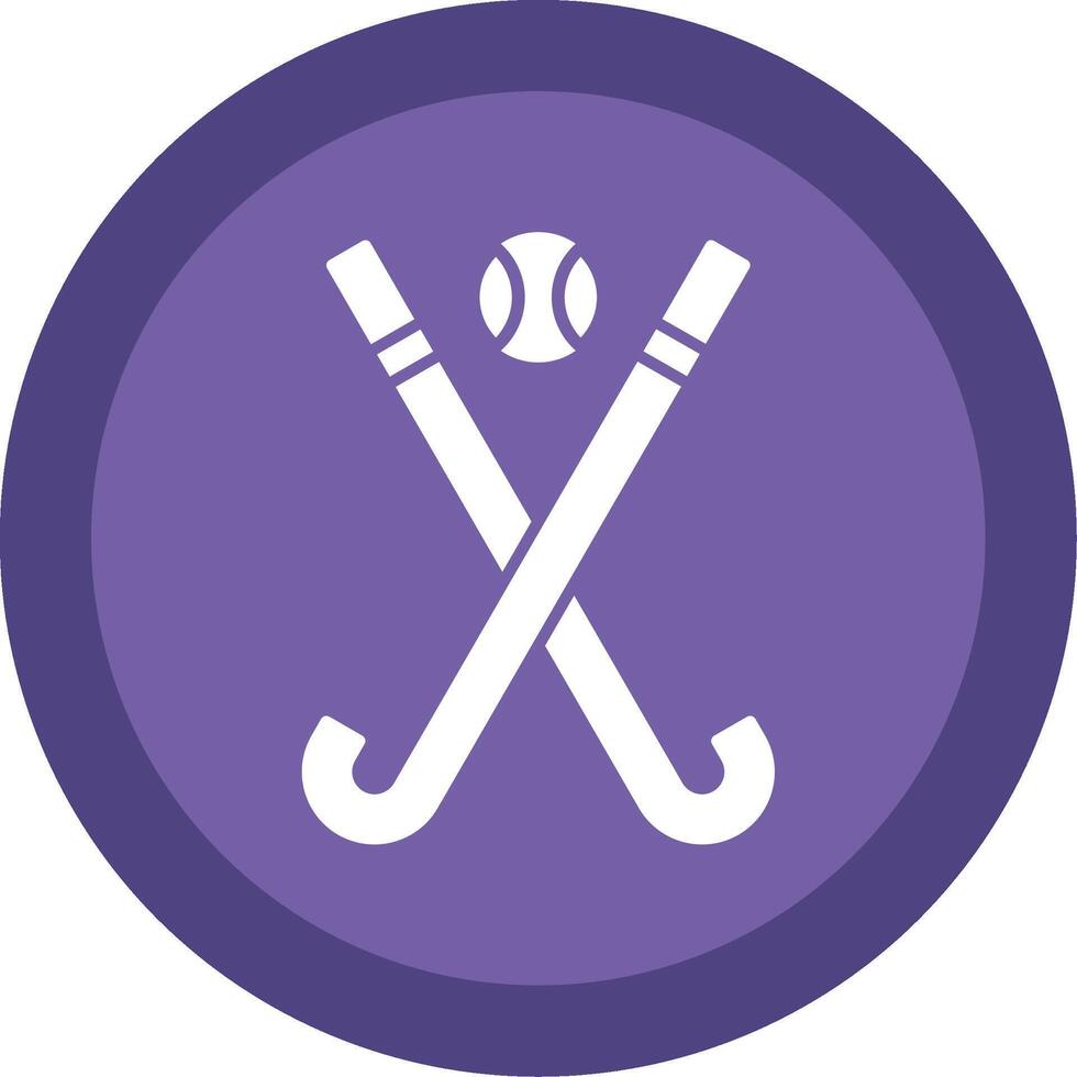 hockey glifo multi circulo icono vector