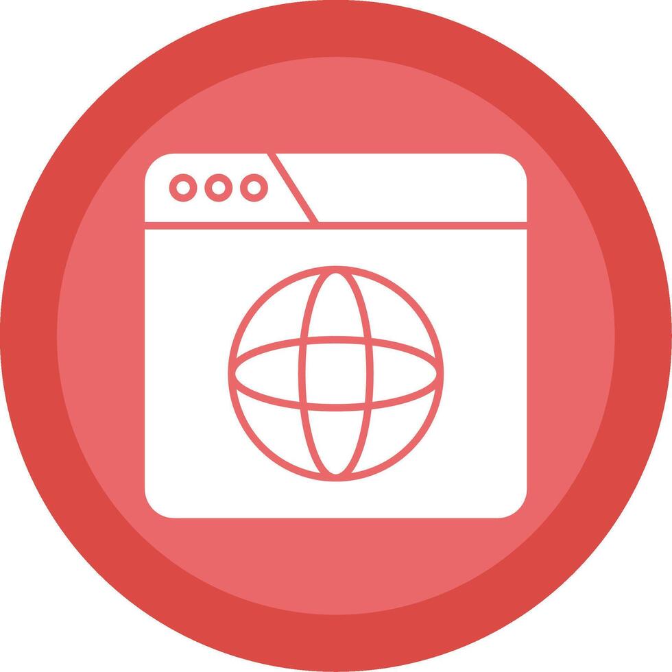 Website Glyph Multi Circle Icon vector